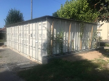 maison projet réalisée avec des containers