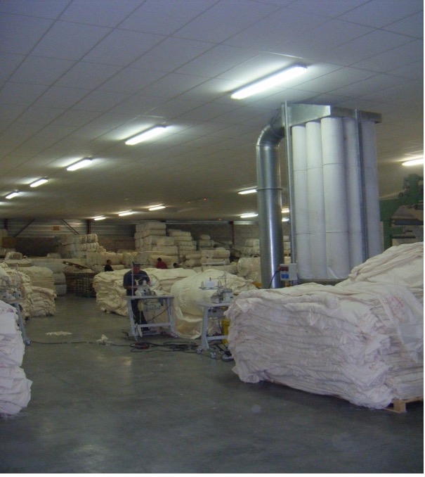 entrepôt de textile