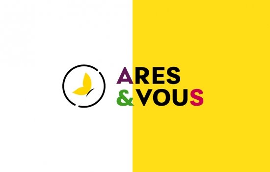 logo ares et vous sur fond blanc et jaune