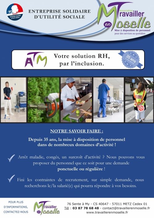 flyer des activités de l'association travailler en moselle pour les professionnels